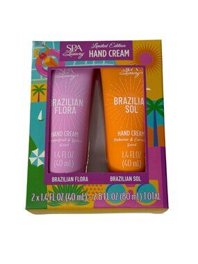 Spa Luxury Tropical Hand Cream Set 2 Pc Pistachio Dragonfruit Lychee